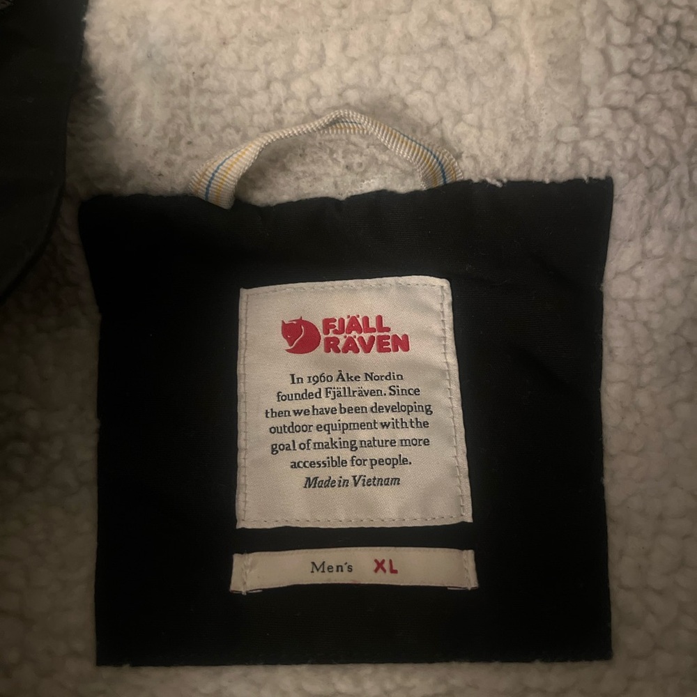 Fjallraven flannel coat, Sherpa lined